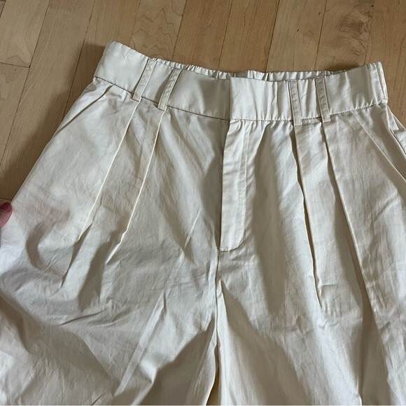 Anthropologie  Mare Mare Curved-Hem Chino Pants in Light Sand NWT - Picture 5 of 12